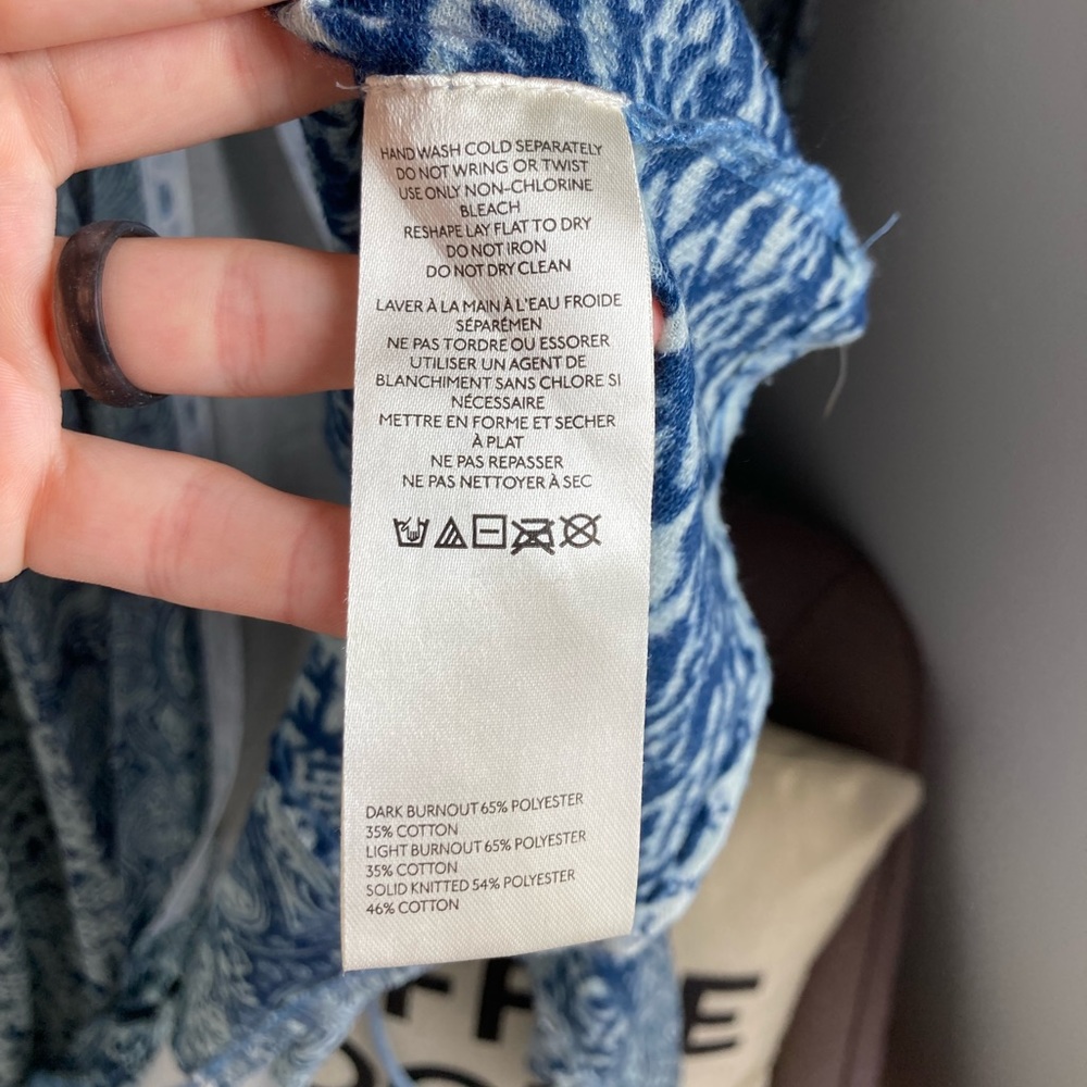 Free People Oh My Mix Print Long Sleeve Maxi Dress M - Picture 9 of 14